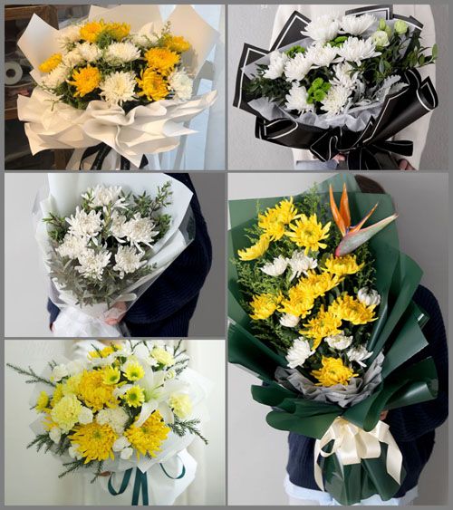 福建宁德周宁县咸村镇梅山村白事花束代送